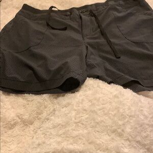 Indigo Black Striped Women's Cargo Shorts